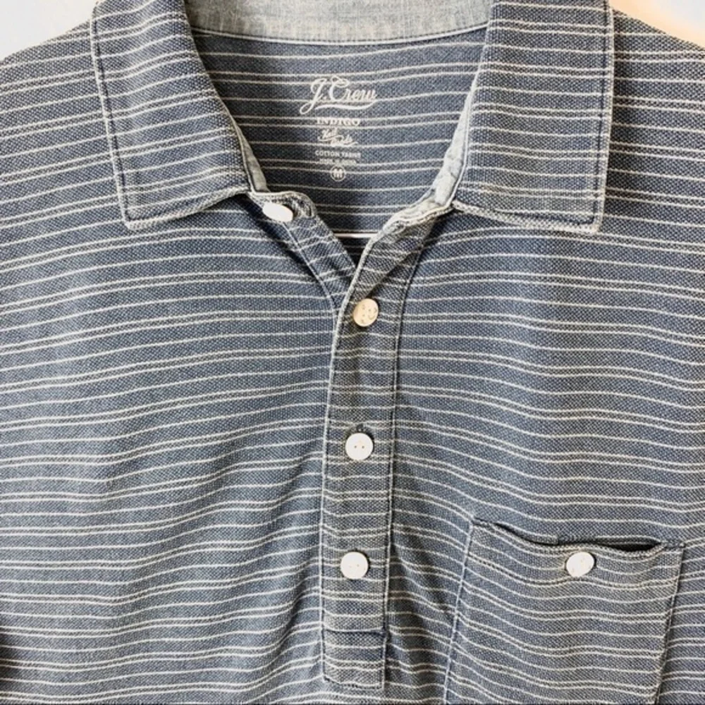 J.Crew Indigo blue Line short sleeve size M